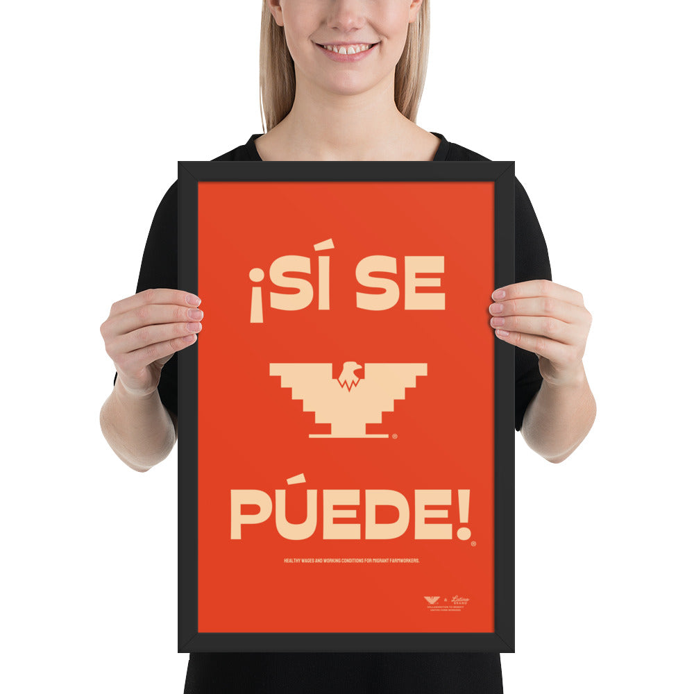 UFW® Si Se Puede Framed Poster