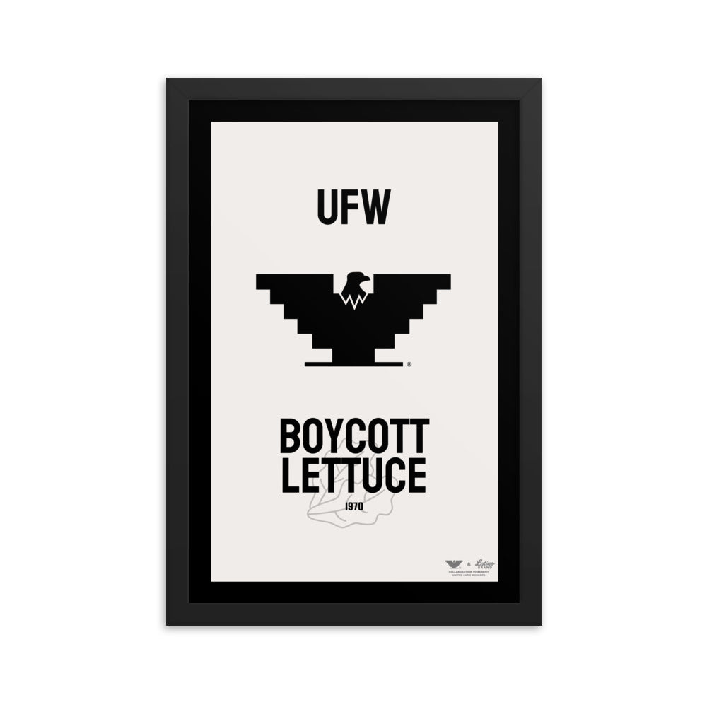 UFW® - Boycott Lettuce Framed Poster