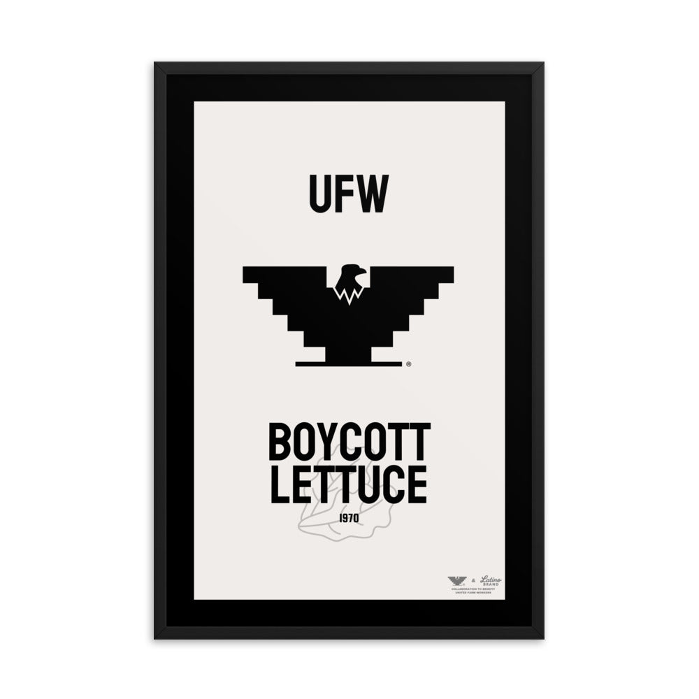 UFW® - Boycott Lettuce Framed Poster