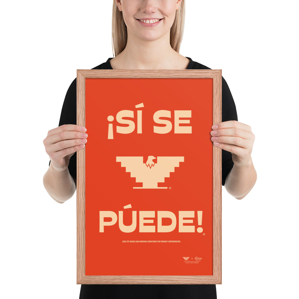 UFW® Si Se Puede Framed Poster
