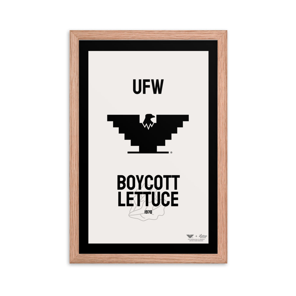 UFW® - Boycott Lettuce Framed Poster