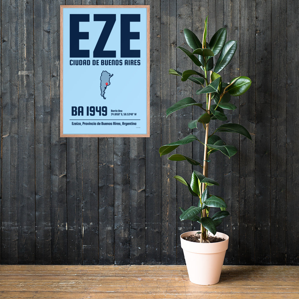 🇦🇷 EZE - Buenos Aires Framed Print