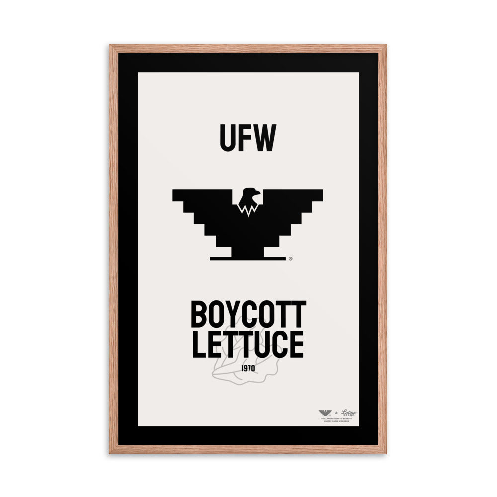 UFW® - Boycott Lettuce Framed Poster