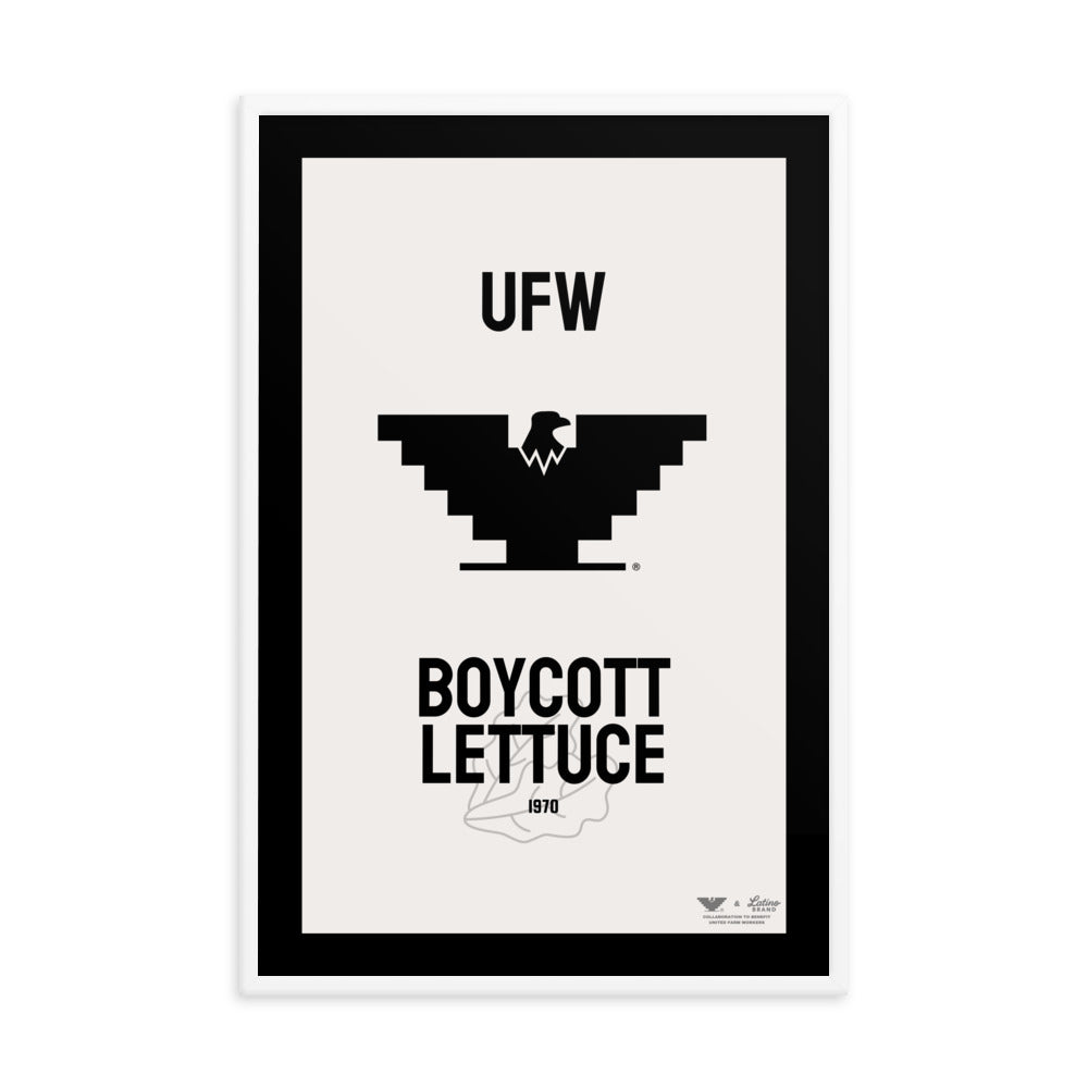 UFW® - Boycott Lettuce Framed Poster