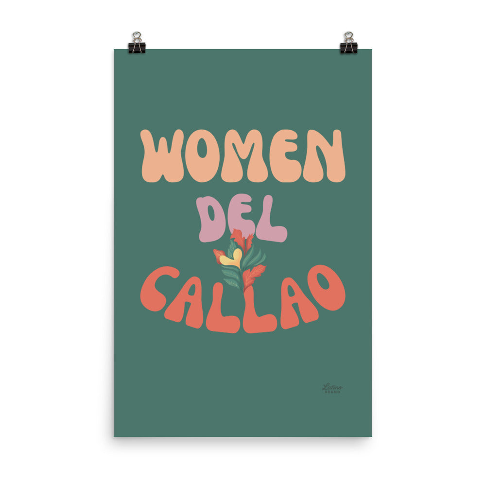 Woman Del Callao Print - Green