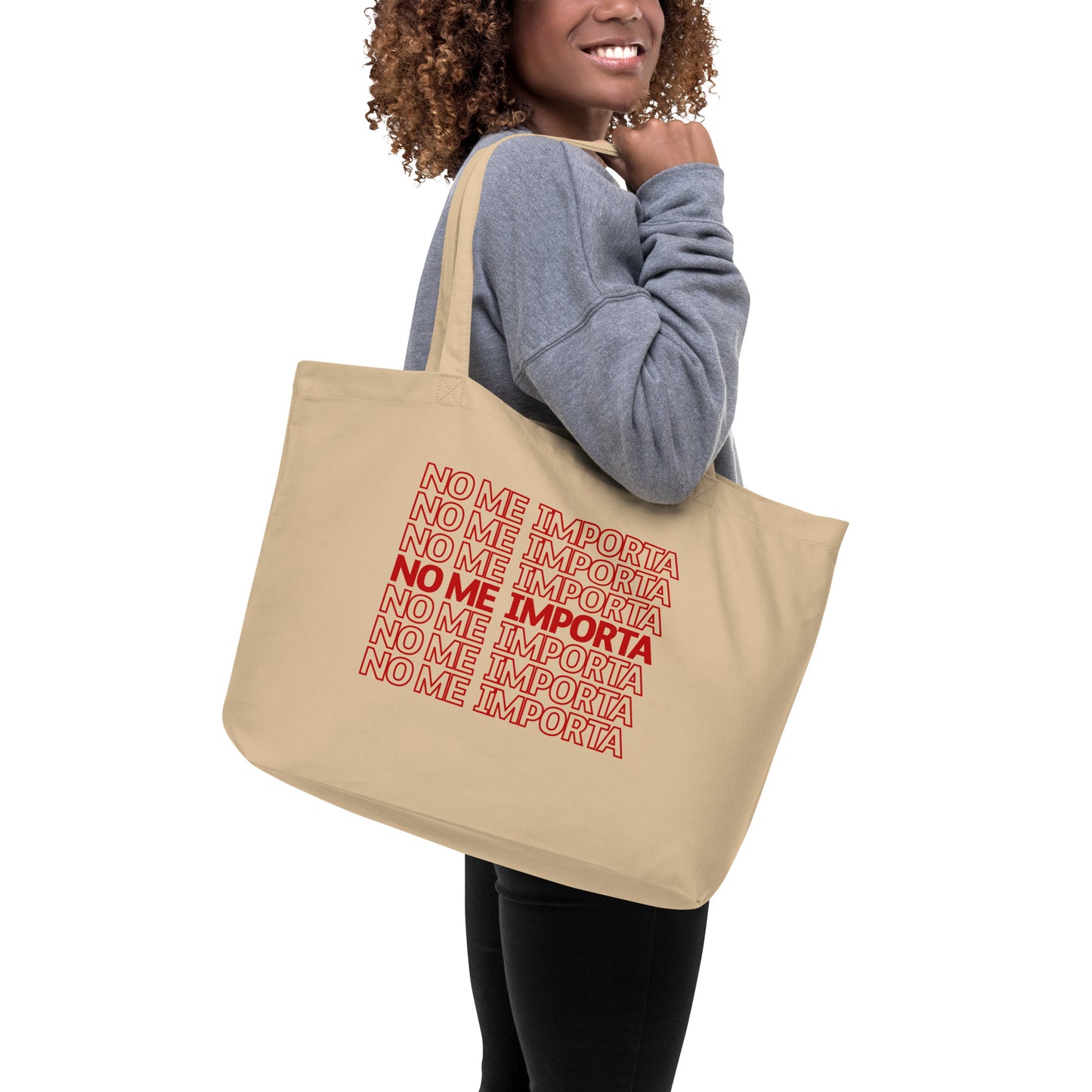 No Me Importa (grande)Bolsa de tela