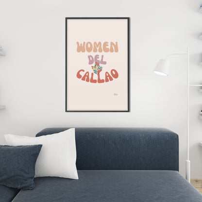 Woman Del Callao Print - Cream