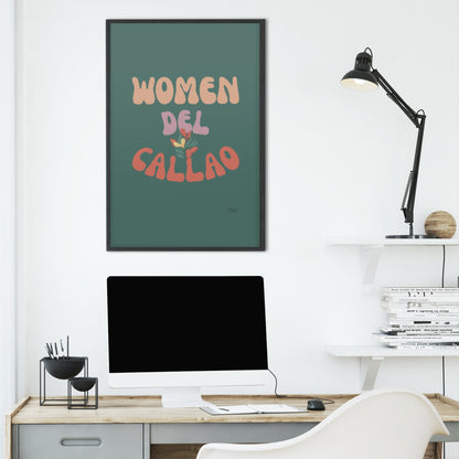 Woman Del Callao Print - Green