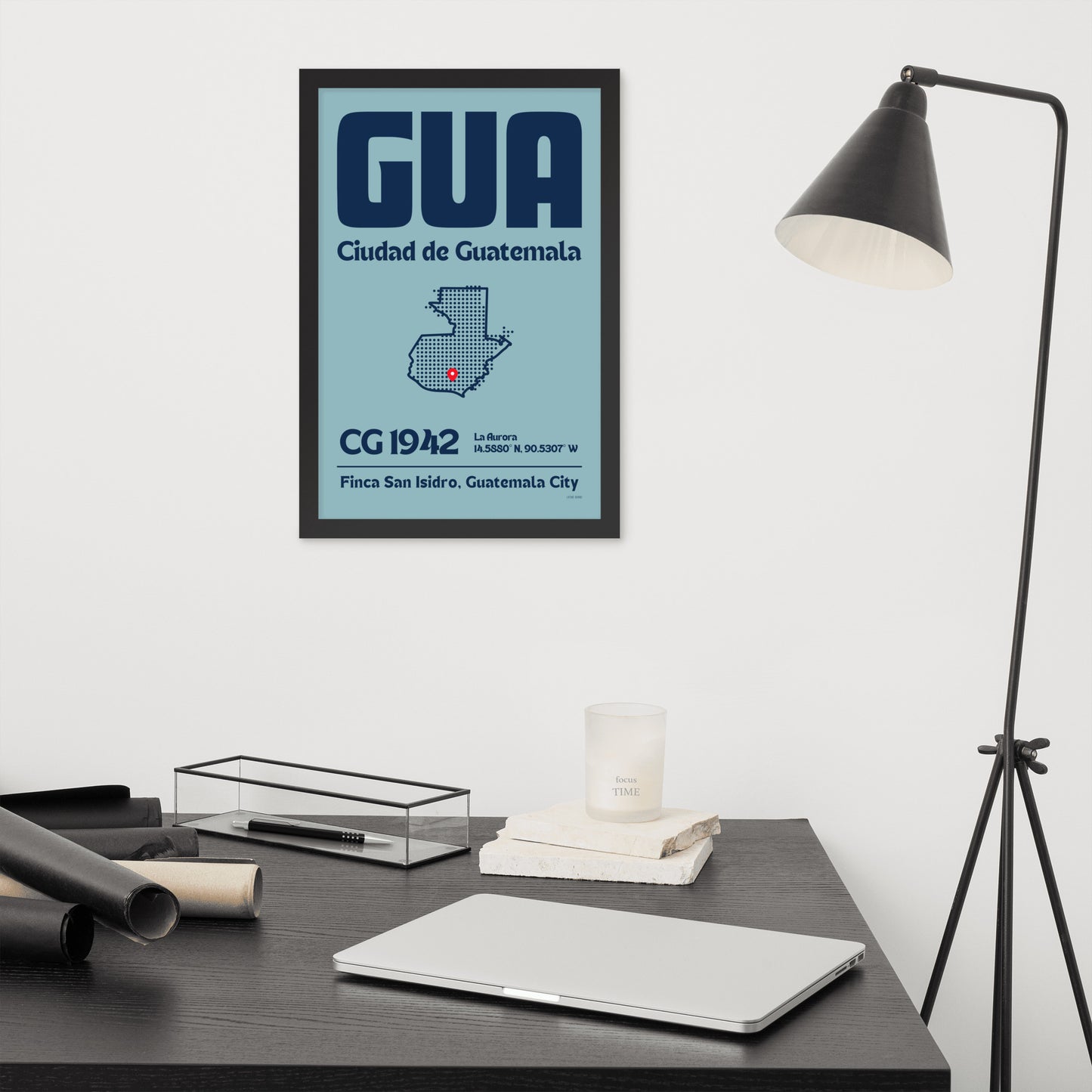 🇬🇹 GUA - Guatemala Framed Print