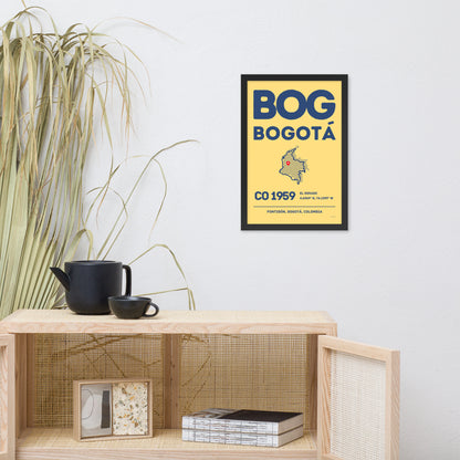 🇨🇴 BOG - Bogota Framed Print
