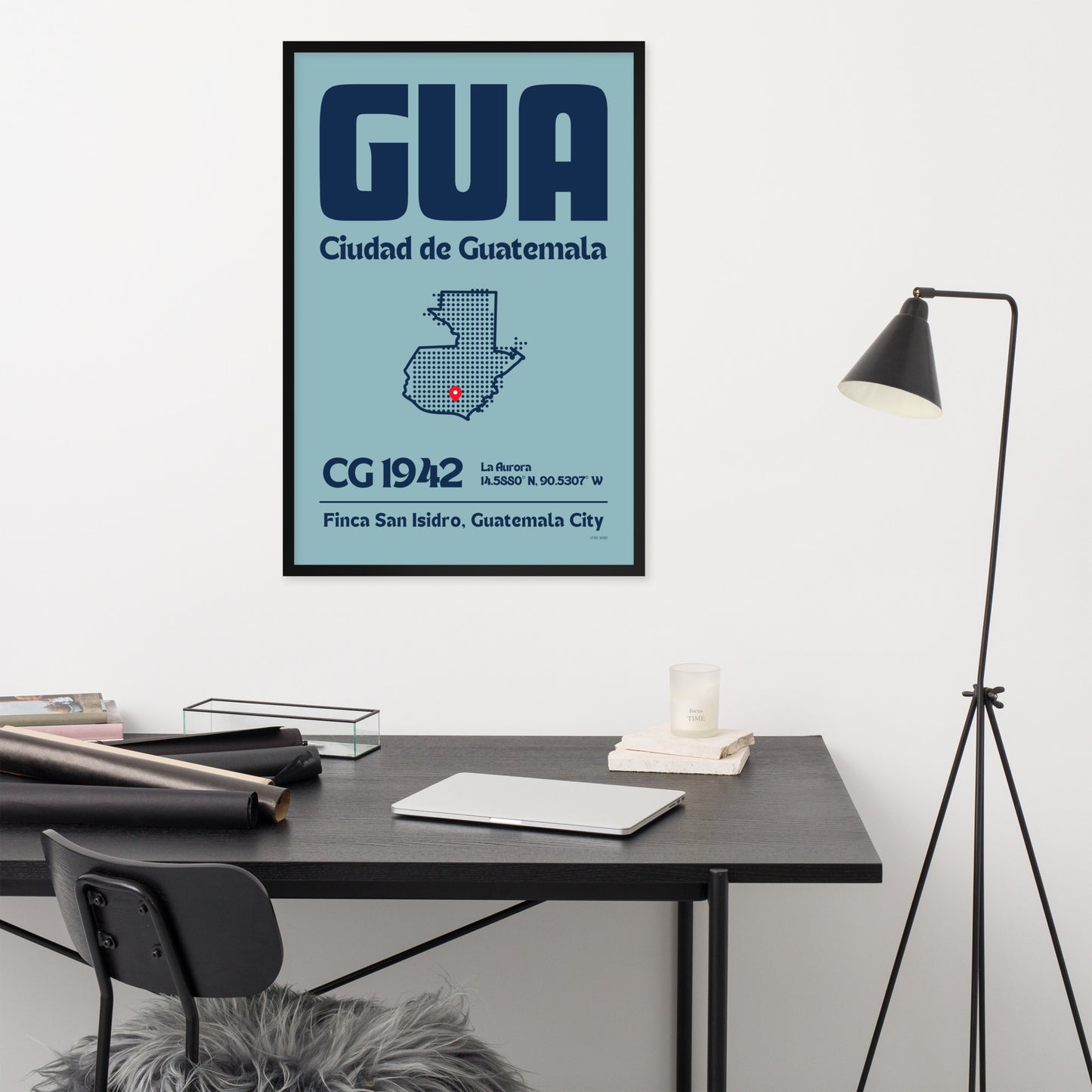 🇬🇹 GUA - Guatemala Framed Print