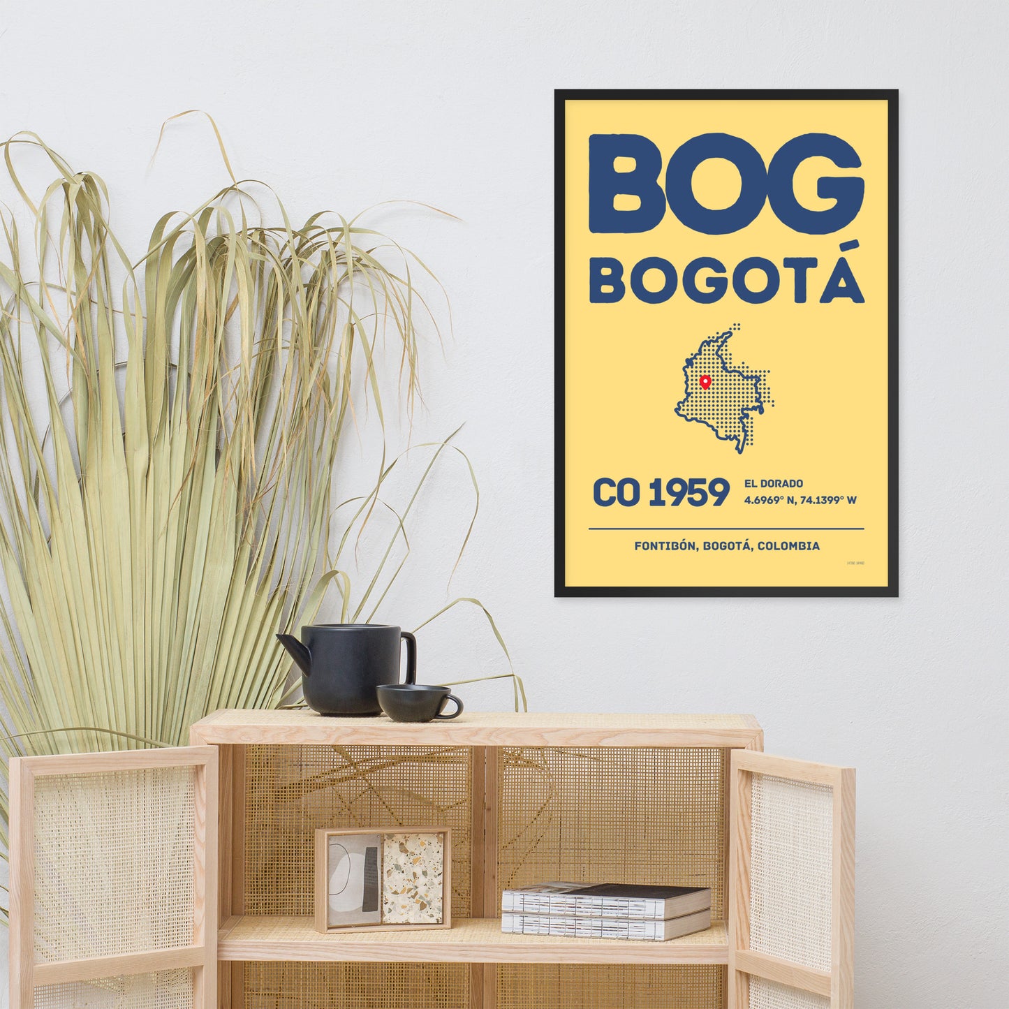 🇨🇴 BOG - Bogota Framed Print