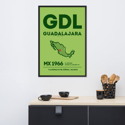 🇲🇽 GDL - Guadalajara Framed Print