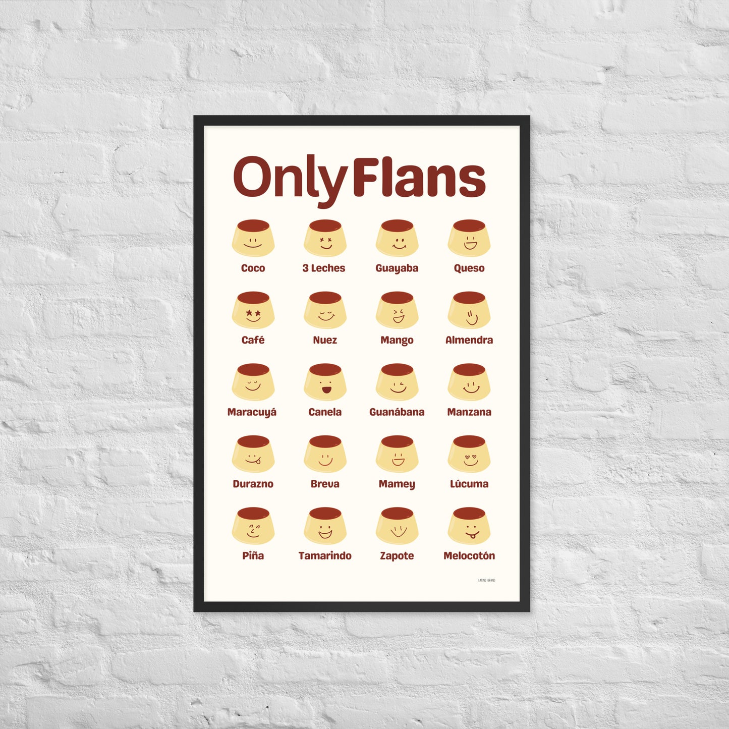 Only Flans Framed Print