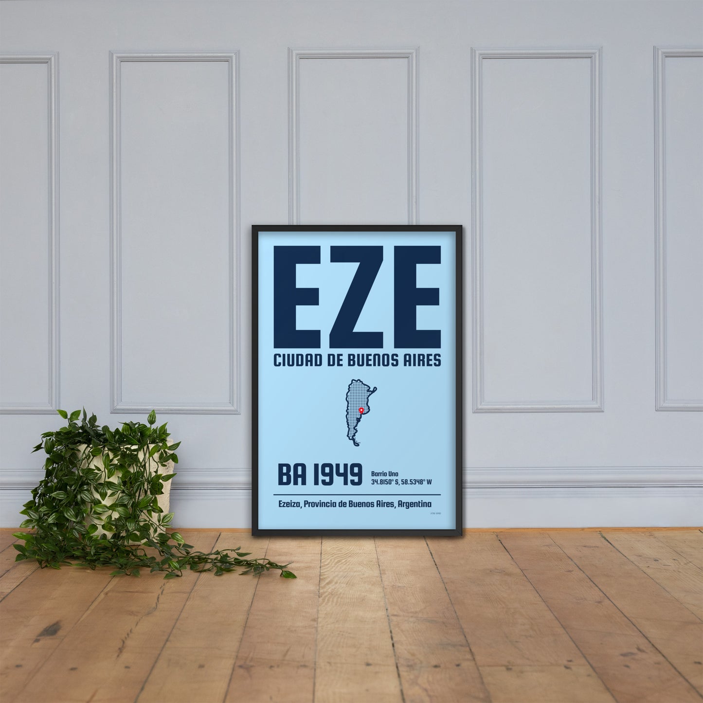 🇦🇷 EZE - Buenos Aires Framed Print