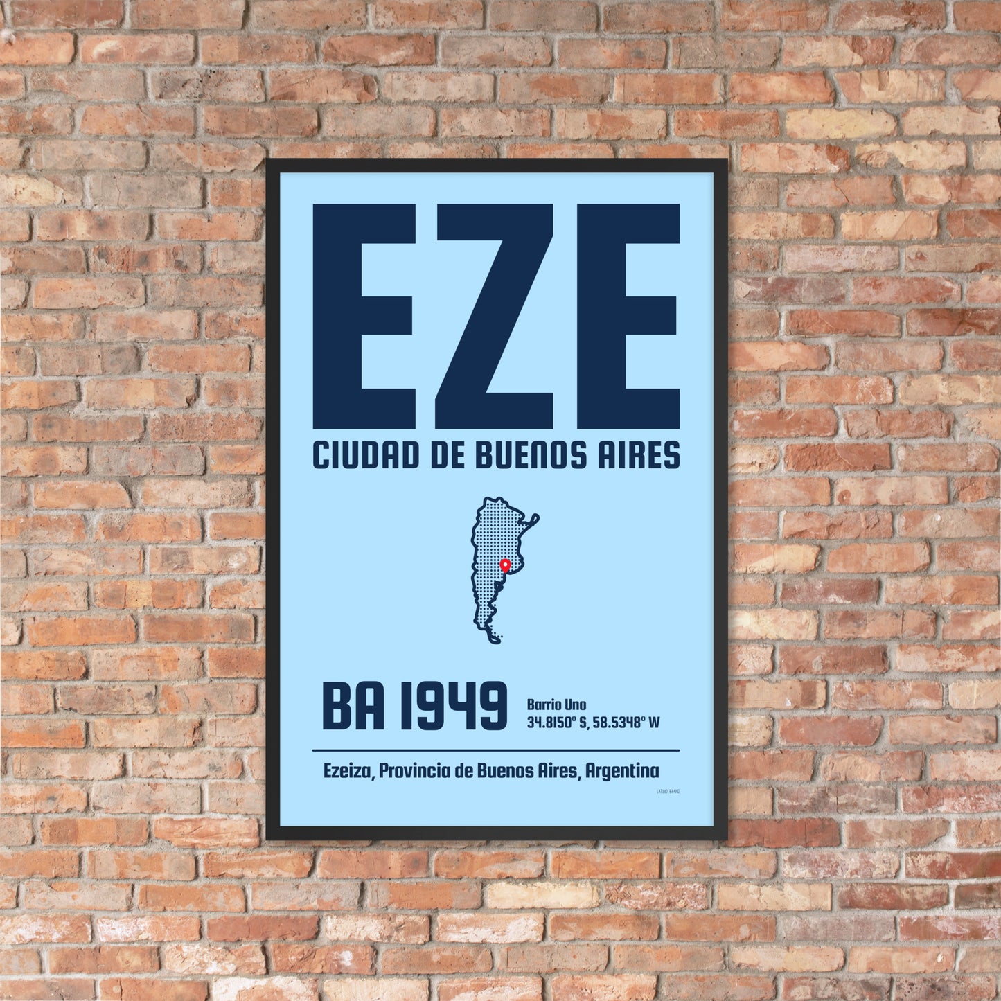 🇦🇷 EZE - Buenos Aires Framed Print