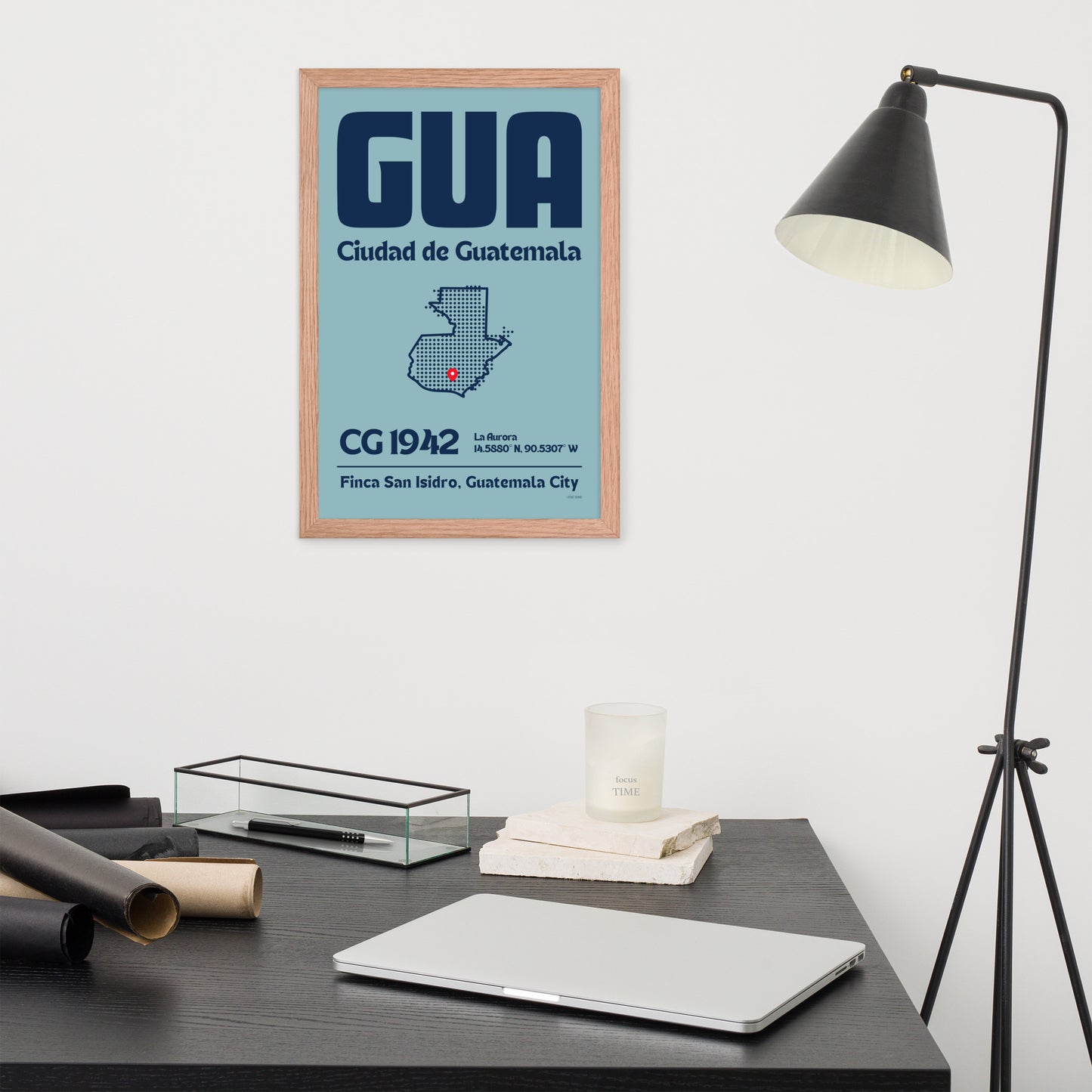 🇬🇹 GUA - Guatemala Framed Print