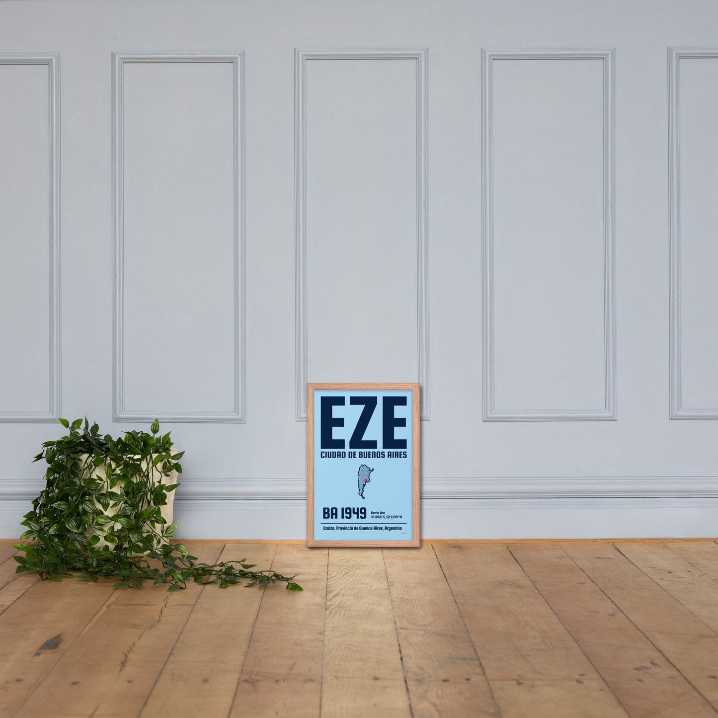 🇦🇷 EZE - Buenos Aires Framed Print