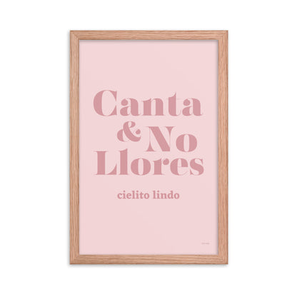 Canta & No Llores Framed Print