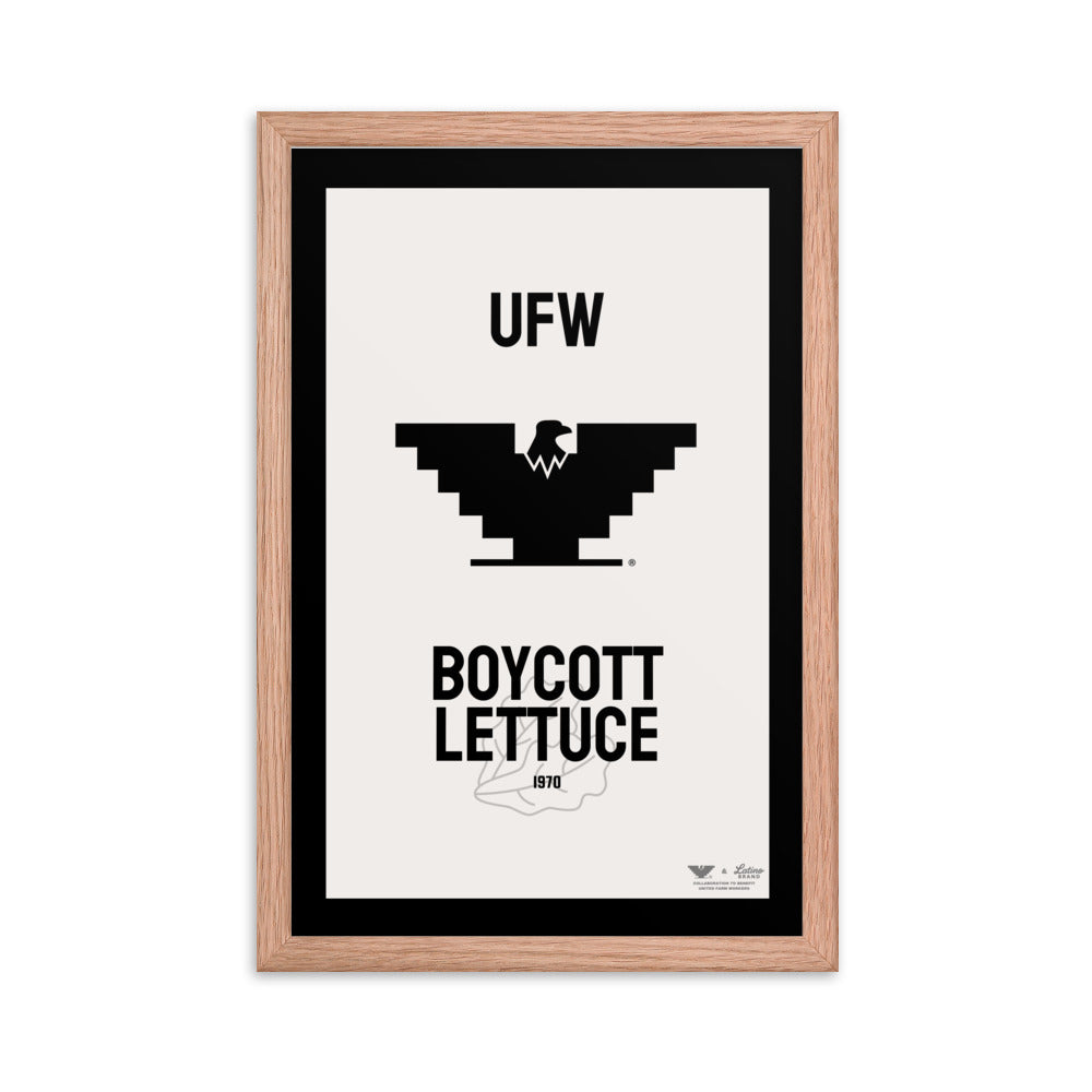 UFW® - Boycott Lettuce Framed Poster