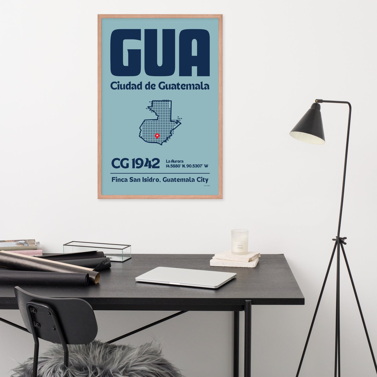 🇬🇹 GUA - Guatemala Framed Print