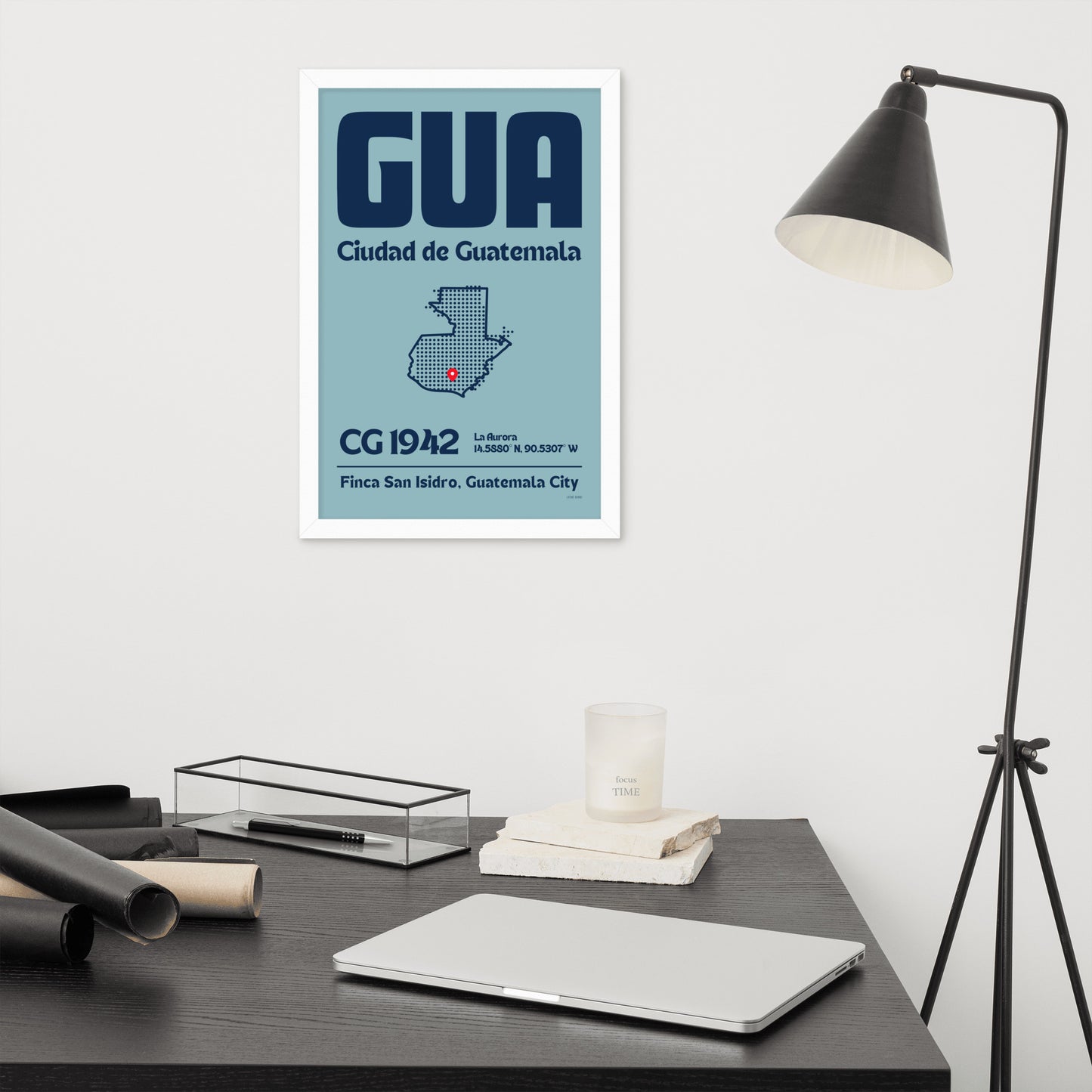 🇬🇹 GUA - Guatemala Framed Print