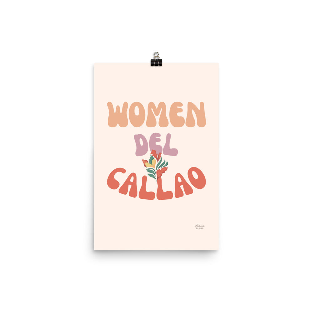 Woman Del Callao Print - Cream