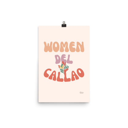 Woman Del Callao Print - Cream