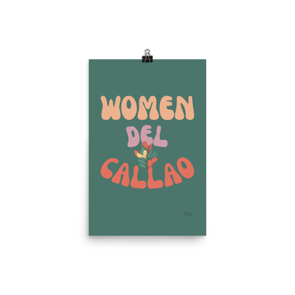 Woman Del Callao Print - Green