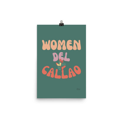 Woman Del Callao Print - Green