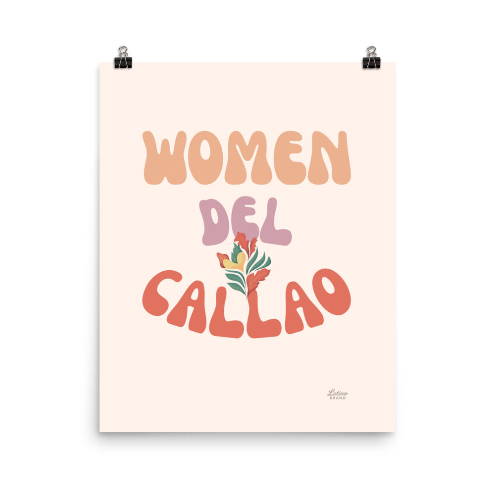 Woman Del Callao Print - Cream