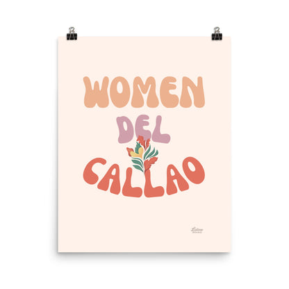 Woman Del Callao Print - Cream