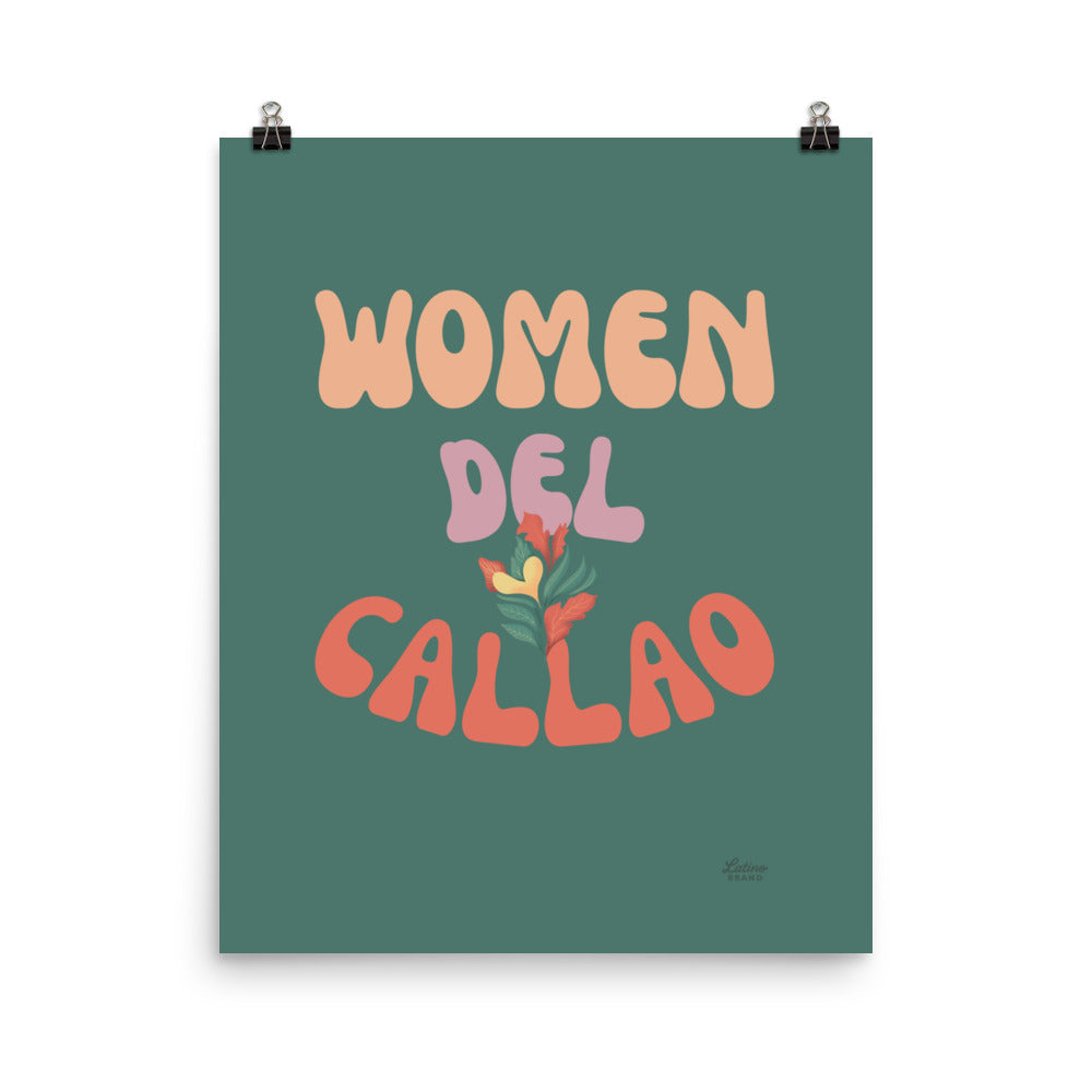 Woman Del Callao Print - Green