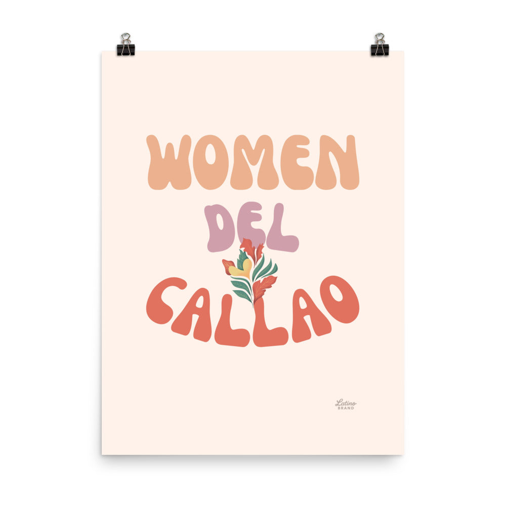 Woman Del Callao Print - Cream