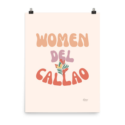 Woman Del Callao Print - Cream