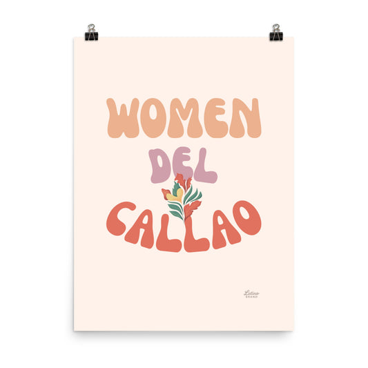 Woman Del Callao Print - Cream