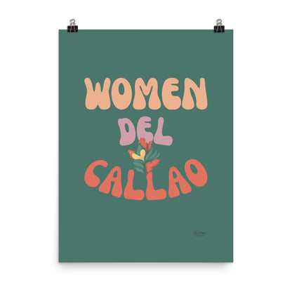 Woman Del Callao Print - Green