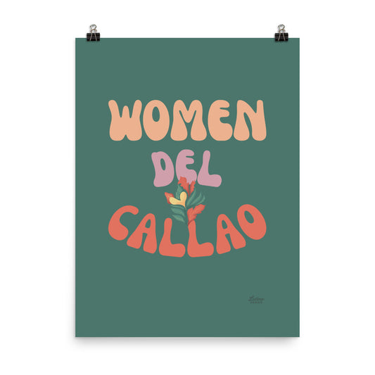 Woman Del Callao Print - Green