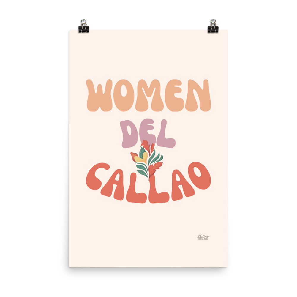 Woman Del Callao Print - Cream