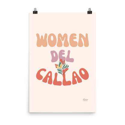 Woman Del Callao Print - Cream
