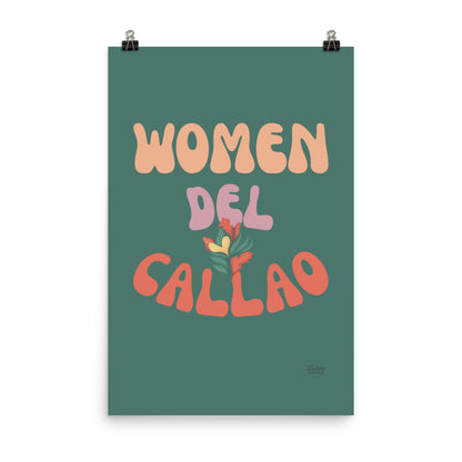 Woman Del Callao Print - Green