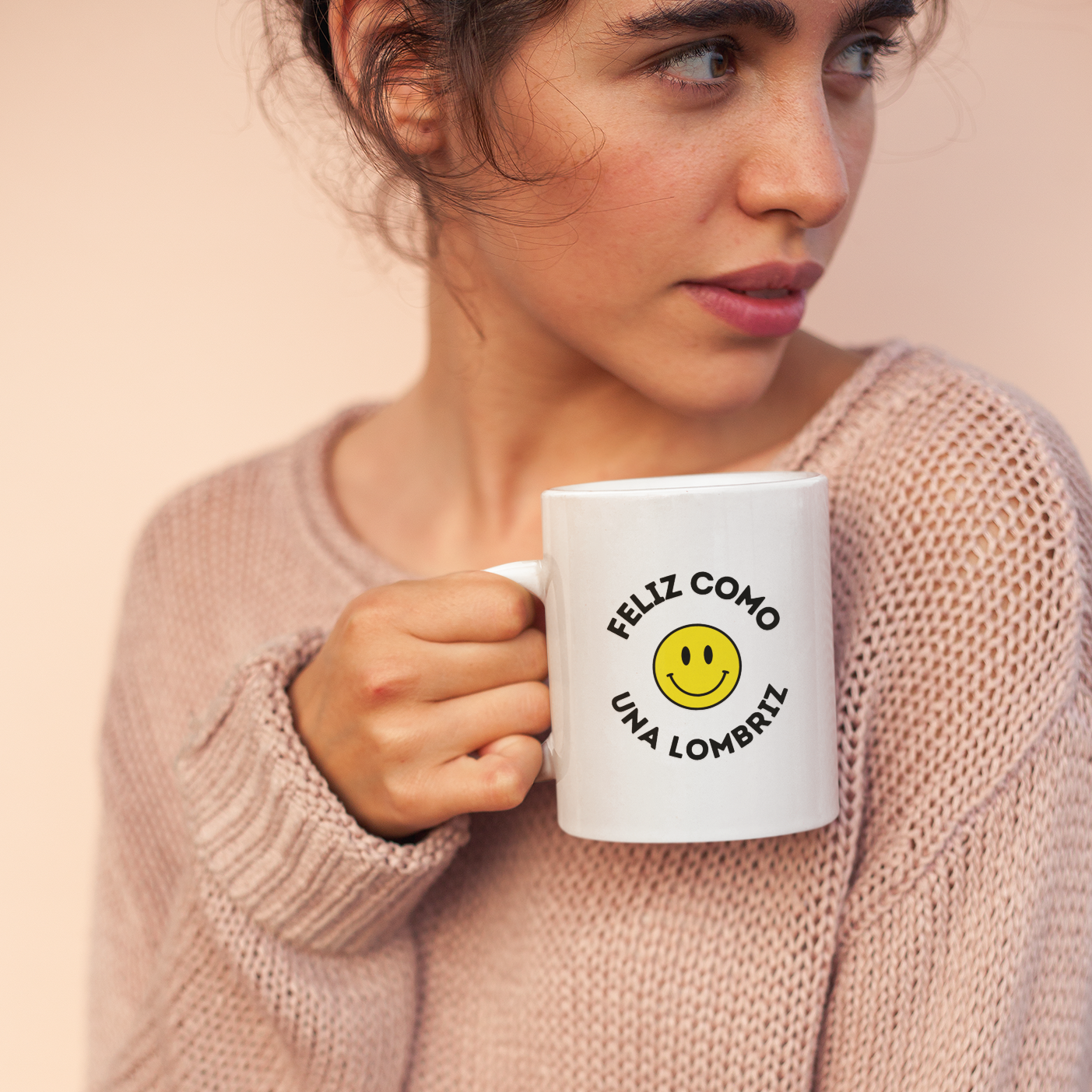 Taza de café Feliz Como Una Lombriz