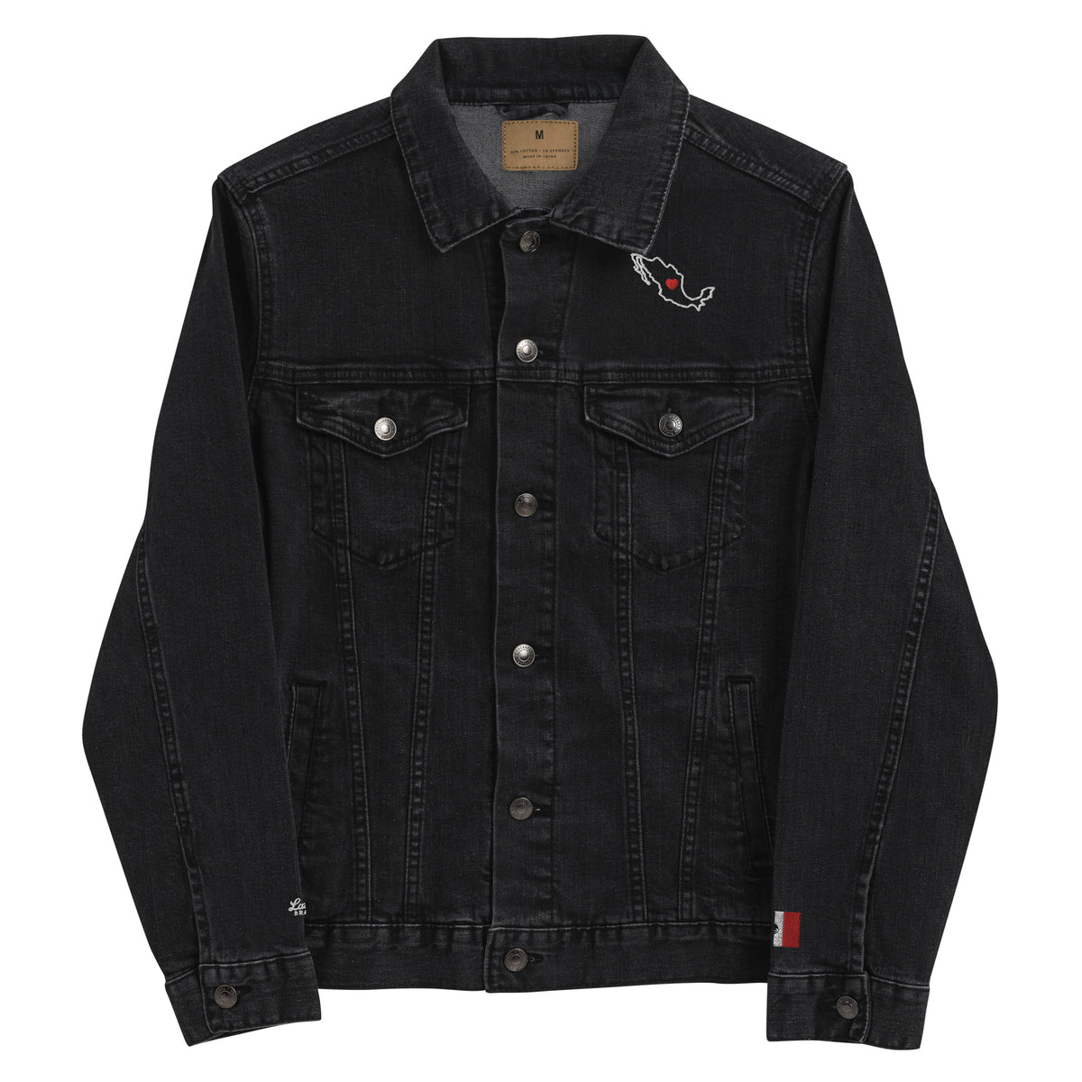 ?? Mexico Denim Jacket (blk) – Latino Brand