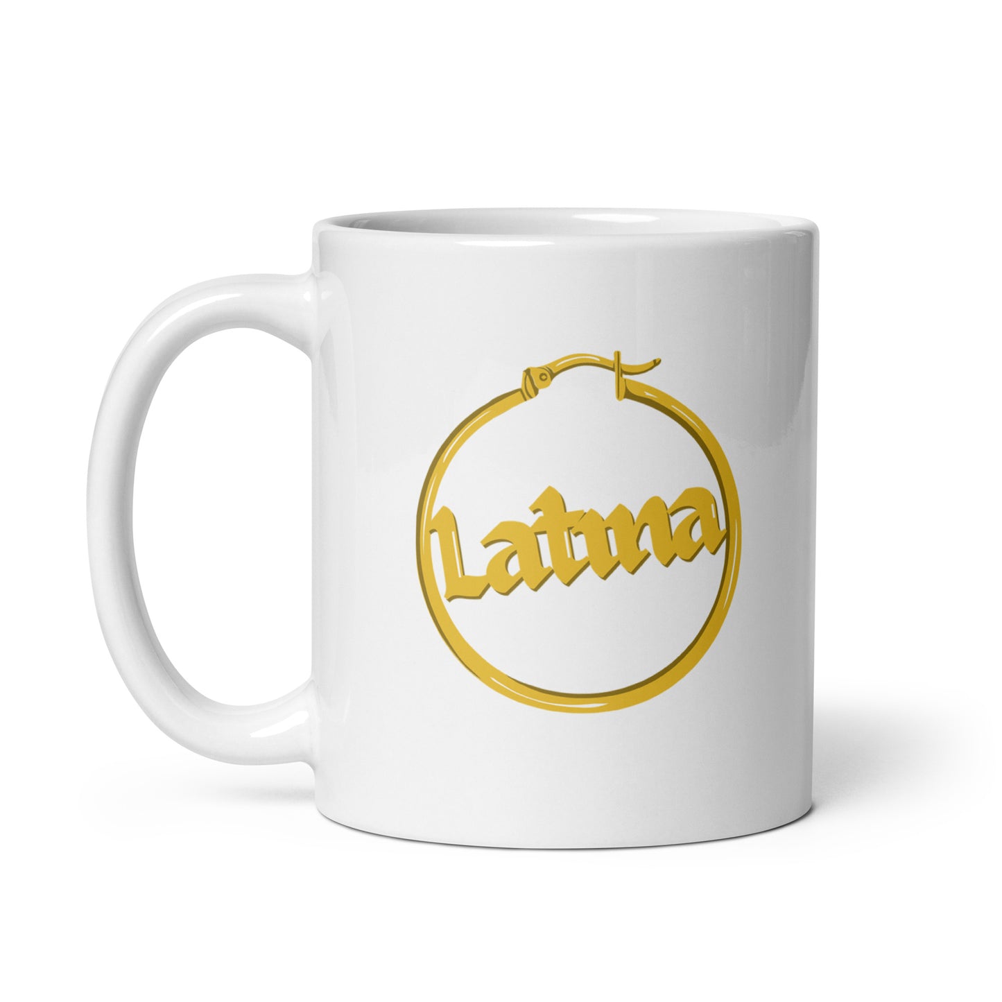 Taza de café Pendientes de aros latinos