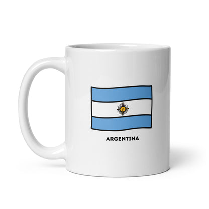 🇦🇷 Argentina (Escudo y Bandera) Coffee Mug