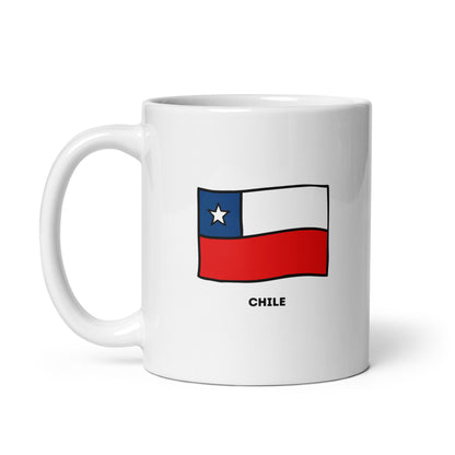 🇨🇱 Chile (Escudo y Bandera) Taza de café