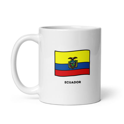 🇪🇨 Ecuador (Escudo y Bandera) Coffee Mug