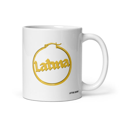 Taza de café Pendientes de aros latinos