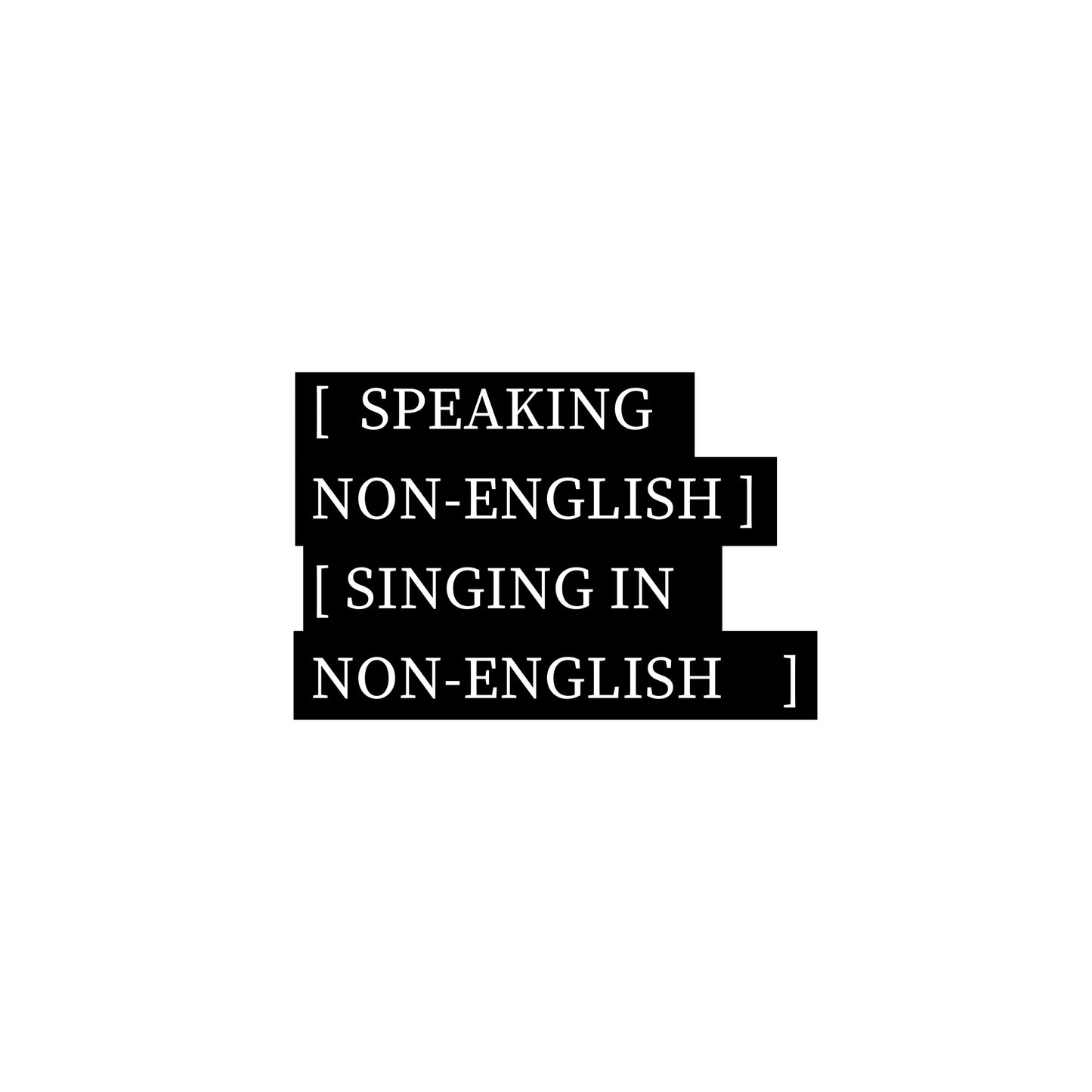 Hablar no inglés