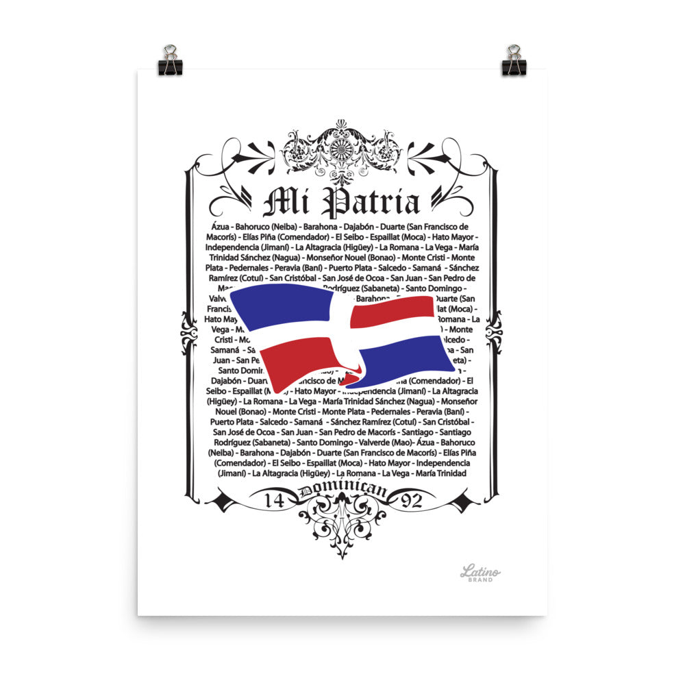 🇩🇴 Mi Patria, Dominican - White